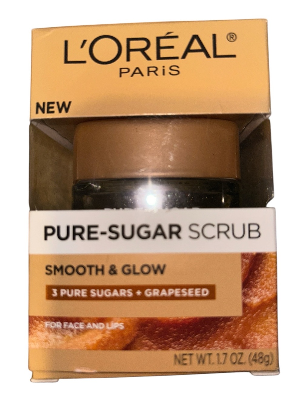 Loreal Pure Sugar Scrub Smooth & Glow 1.7 oz